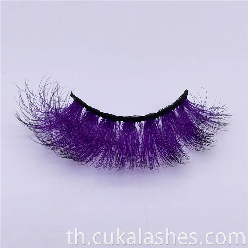 Purple False Lashes